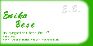 eniko bese business card